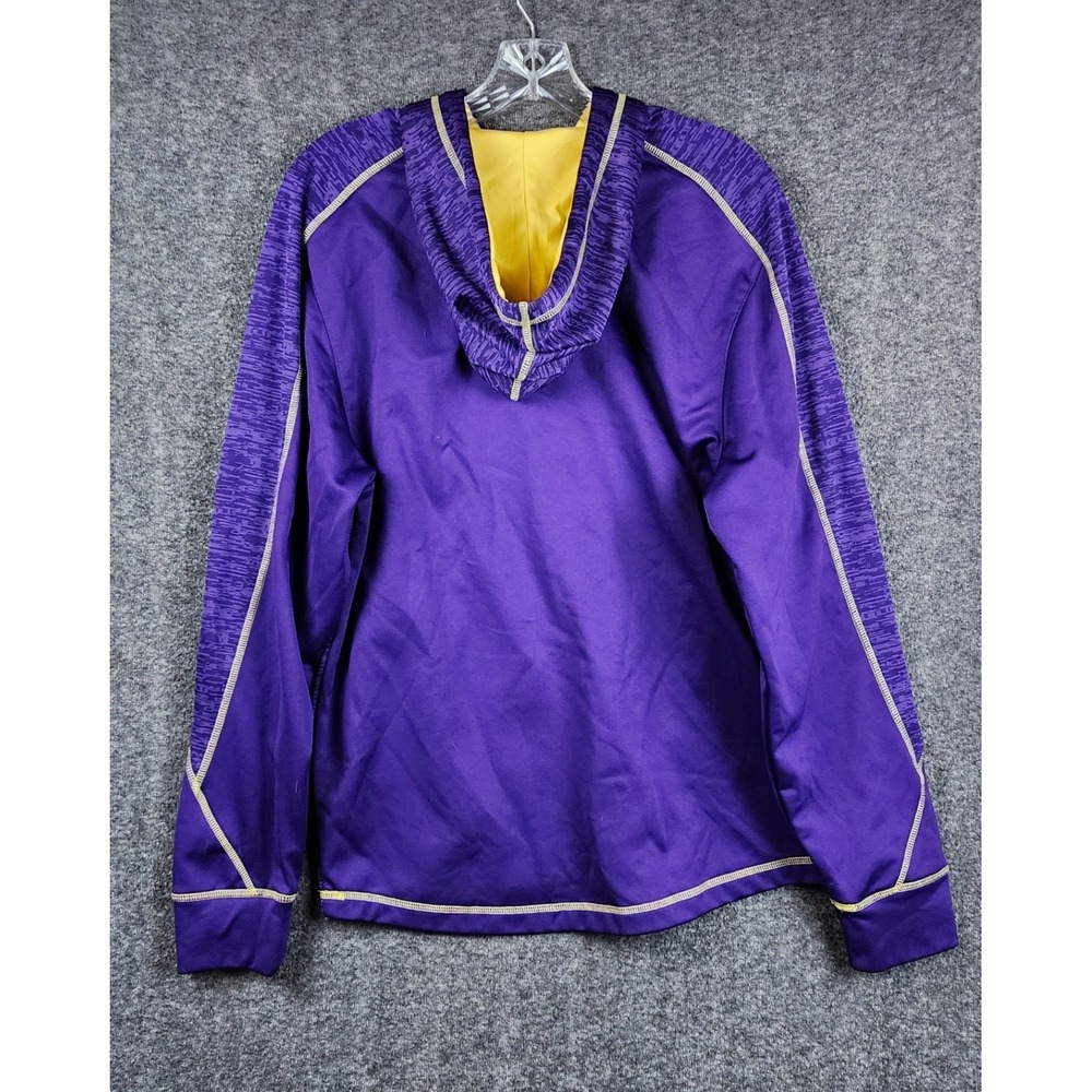 NFL Team Apparel Minnesota Vikings Hoodie Mens Medium Purple Space Dye Pullover - Picture 2 of 7